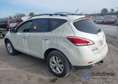 2012 Nissan Murano Sl z USA, uszkodzony, nr VIN JN8AZ1MW1CW220087
